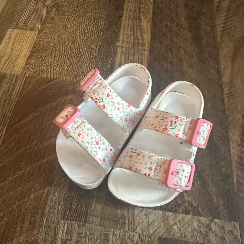 Floral Pink Kids Sandals